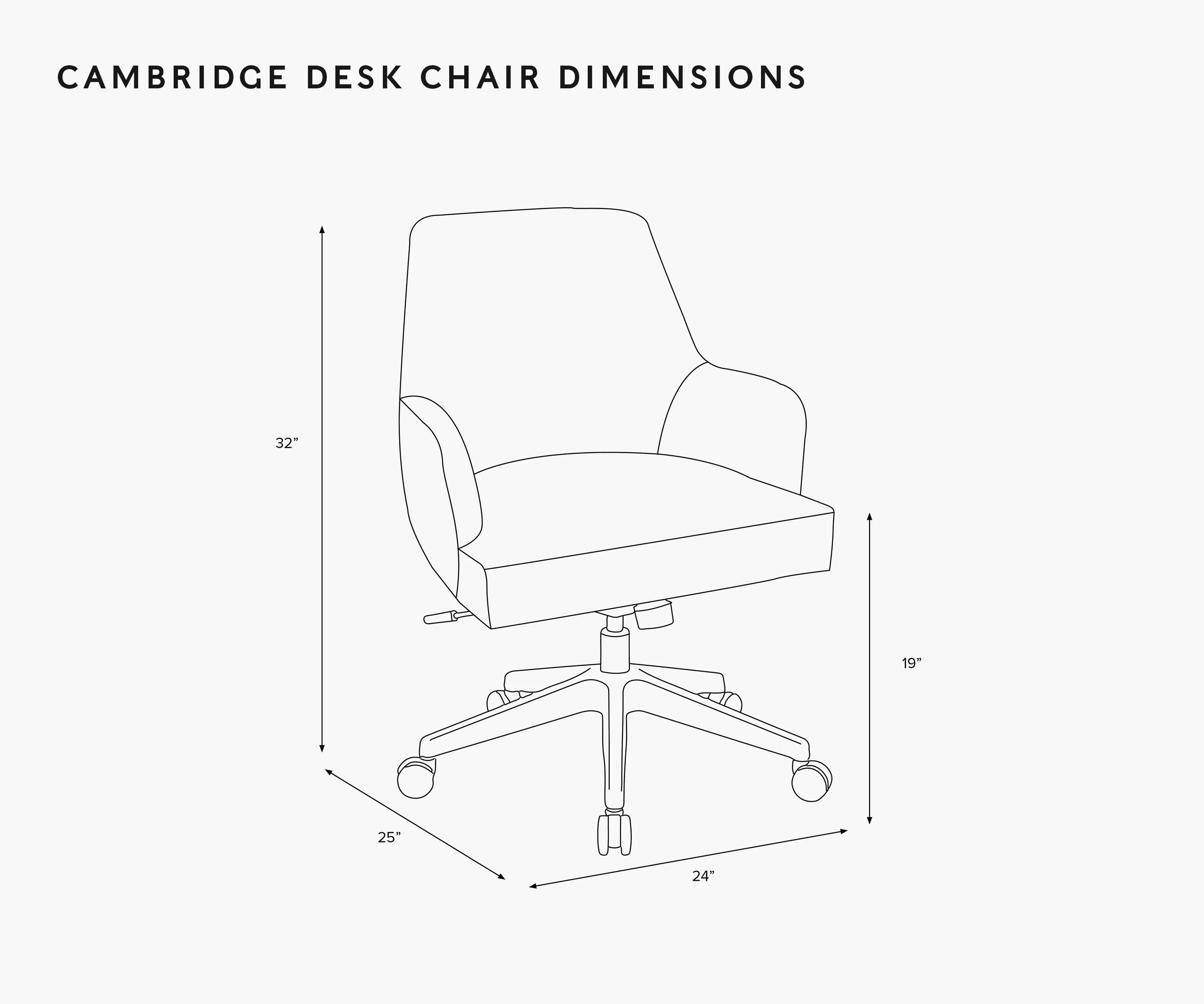 Cambridge Desk Chair - Garden Party Blue - Image 6