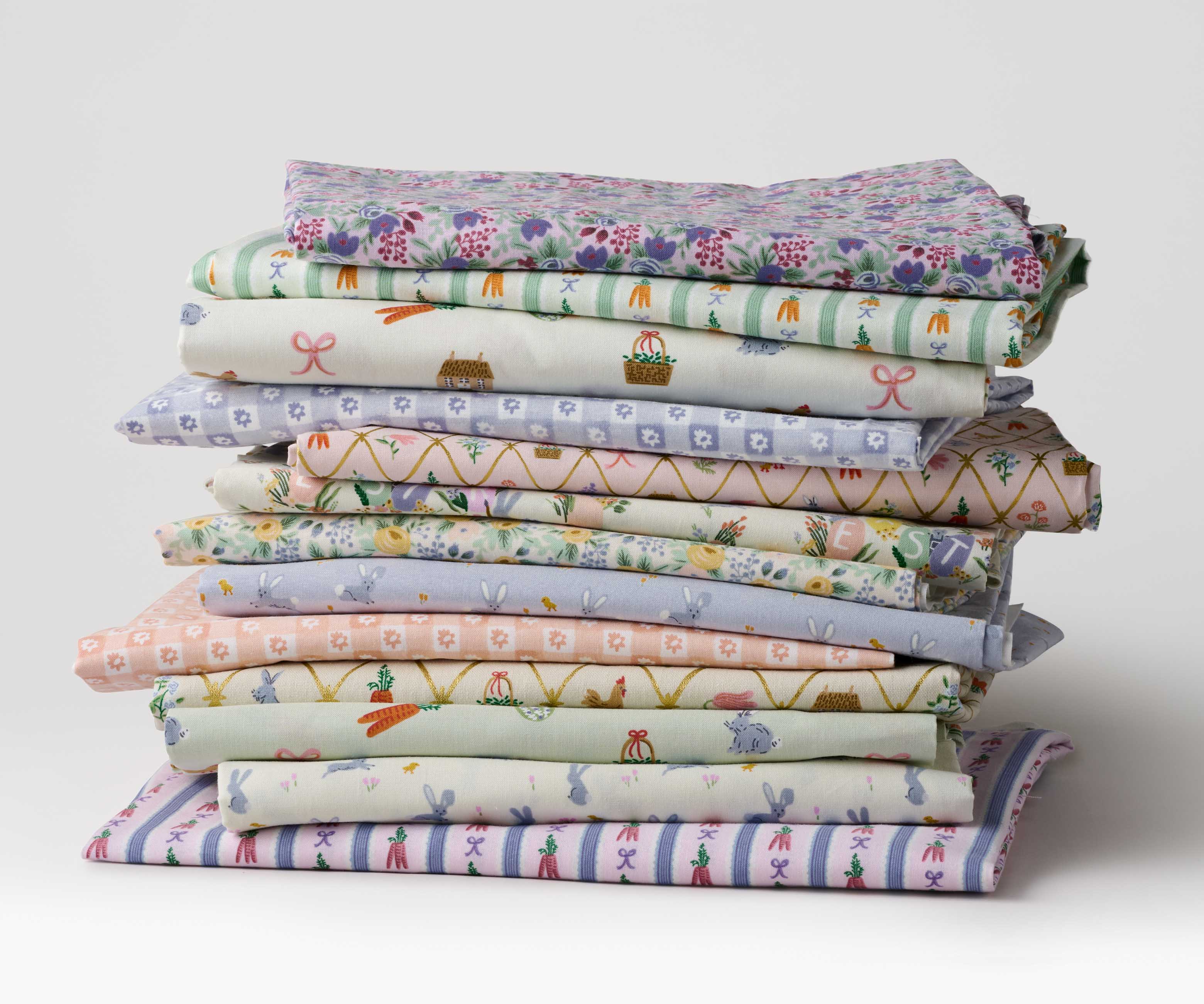 Easter Basket Cotton Fabric - Cream - Image 5