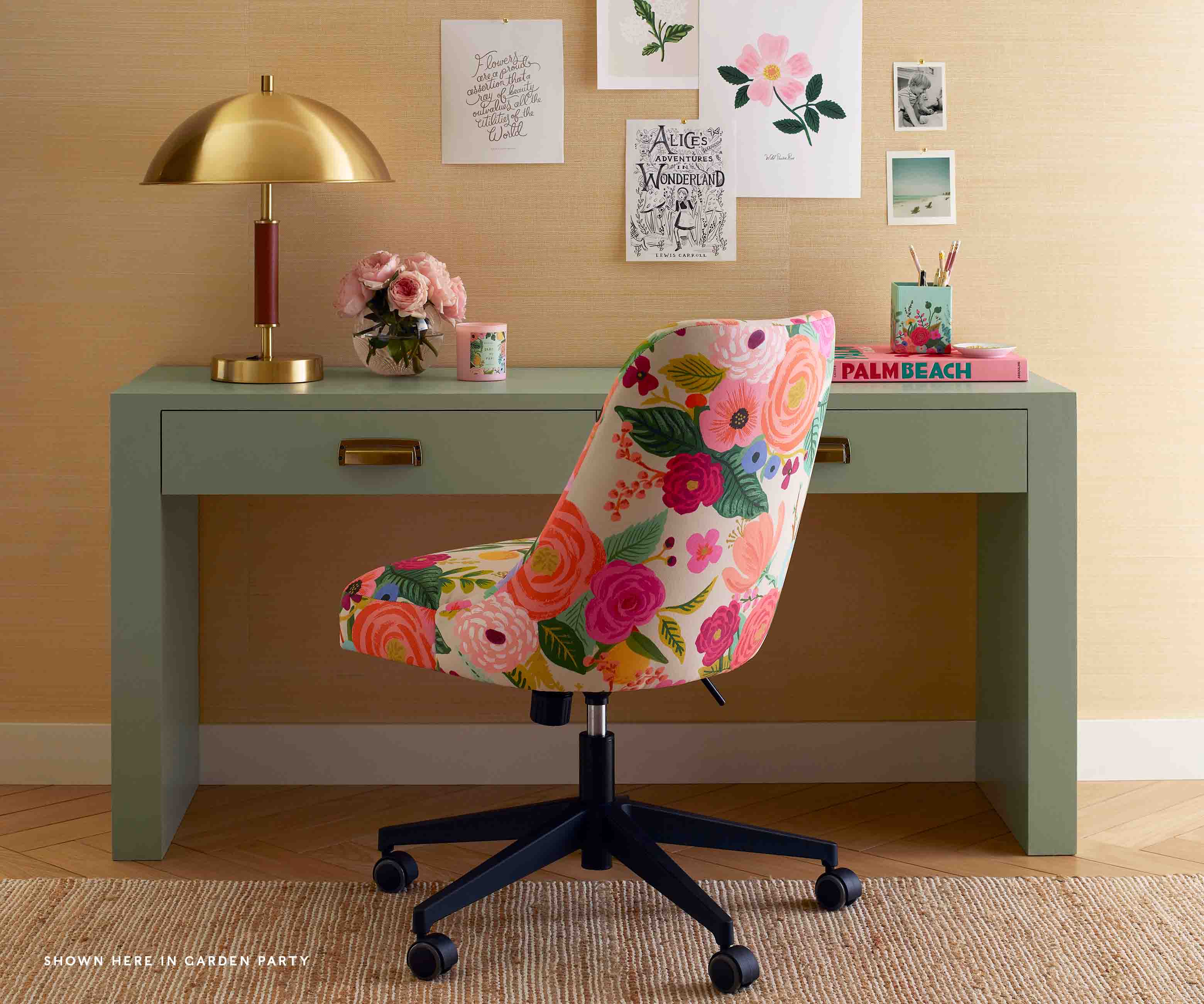 Oxford Desk Chair - Garden Party Blue - Image 13
