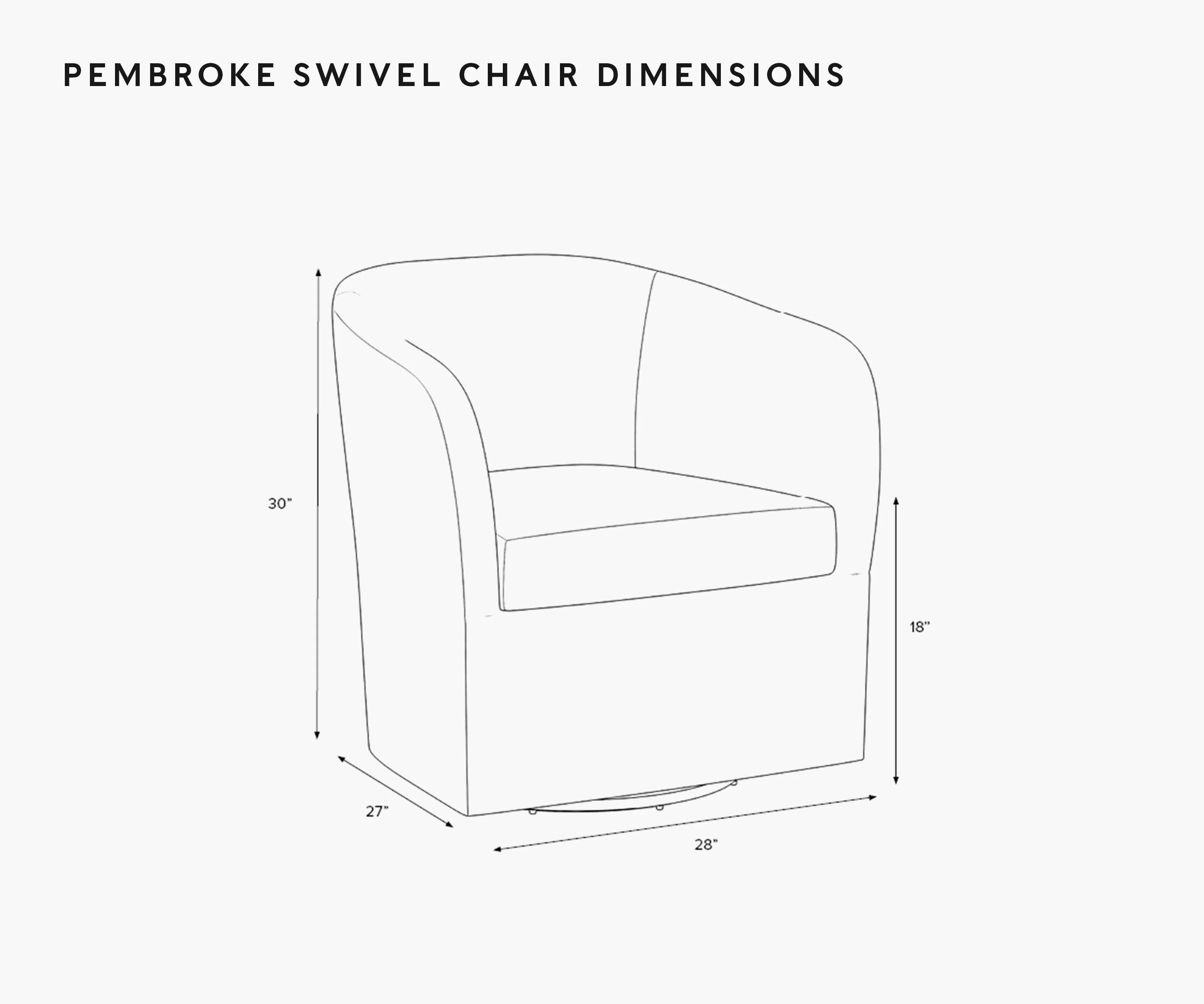 Pembroke Swivel Chair - Peonies - Image 6