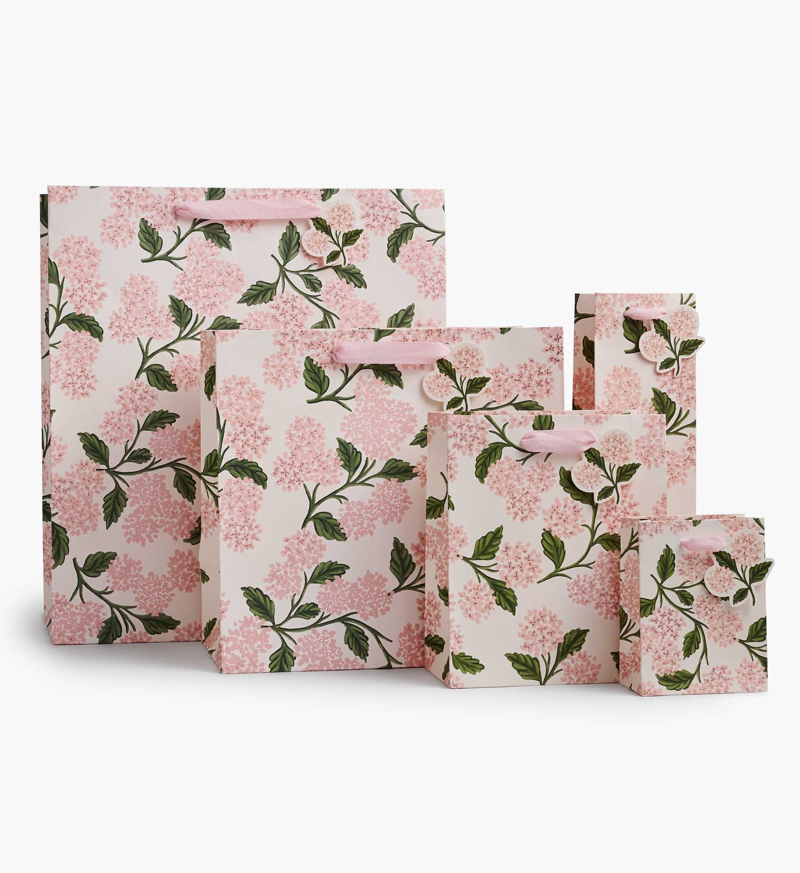 Pink Hydrangea Medium Gift Bag - Image 2