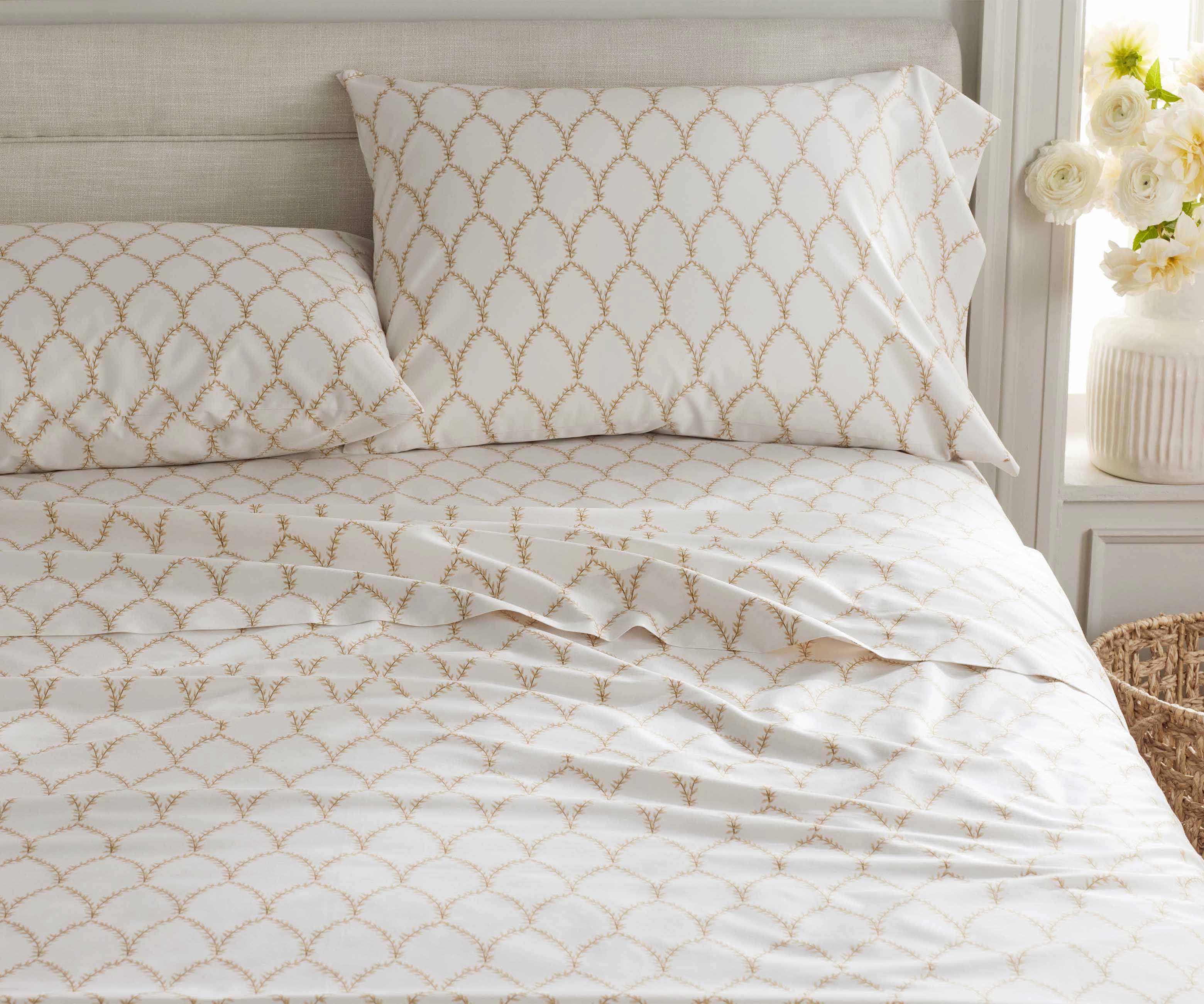 Sateen Flat Sheet - Laurel Metallic Gold - Image 10